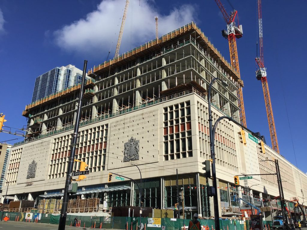 Formwork construction site